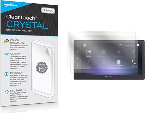 BoxWave Screen Protector Compatible with Pioneer DMH-W2700NEX - ClearTouch Anti-Glare (2-Pack), Anti-Fingerprint Matte Film Skin for Pioneer DMH-W2700NEX in Kuwait