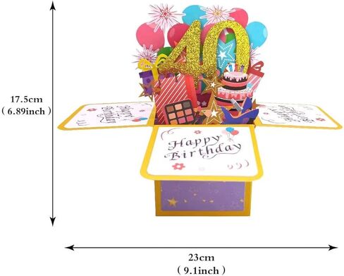 Pop Up Cards - 3D Paper Flowers Bouquet with Note Card and Envelope, Greeting Cards for Birthday, Congratulations - Perfect Gifts for Women, Mother in Kuwait