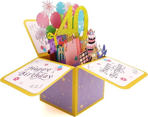 Pop Up Cards - 3D Paper Flowers Bouquet with Note Card and Envelope, Greeting Cards for Birthday, Congratulations - Perfect Gifts for Women, Mother in Kuwait