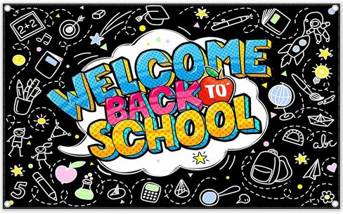 ZTHMOE 72 × 43 بوصة خلفية مرحبًا بالعودة إلى المدرسة، كل شخص لديه فرصة لإحداث فرق في خلفية التصوير الفوتوغرافي للفصل الدراسي، ديكورات الحفلات، دعائم الصور in Kuwait