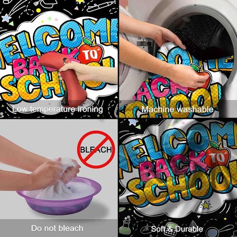 ZTHMOE 72 × 43 بوصة خلفية مرحبًا بالعودة إلى المدرسة، كل شخص لديه فرصة لإحداث فرق في خلفية التصوير الفوتوغرافي للفصل الدراسي، ديكورات الحفلات، دعائم الصور in Kuwait