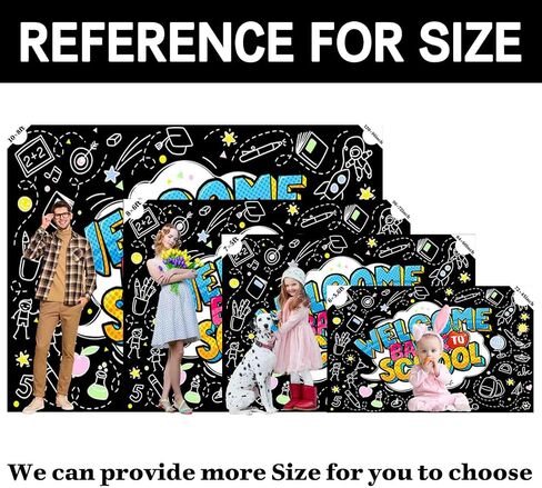 ZTHMOE 72 × 43 بوصة خلفية مرحبًا بالعودة إلى المدرسة، كل شخص لديه فرصة لإحداث فرق في خلفية التصوير الفوتوغرافي للفصل الدراسي، ديكورات الحفلات، دعائم الصور in Kuwait