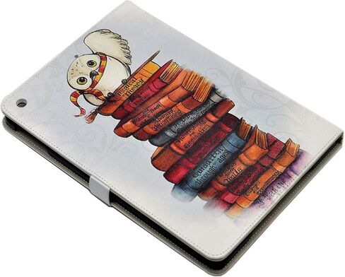 Case for iPad 9th / 8th/ 7th Generation 10.2 inch 2021/2020/2019, Premium PU Leather Folding Stand Shell Soft TPU Back Cover, Magical Cute Owl in Kuwait