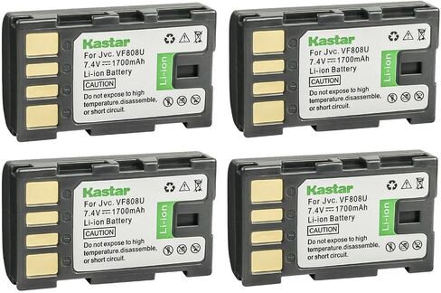 Kastar BN-VF808 Battery 2-Pack Replacement for JVC GZ-HD6EK GZ-HD6EX GZ-HD6US GZ-HD7 GZ-HD7AC GZ-HD7B GZ-HD7EK GZ-HD7EX GZ-HD7S GZ-HD7US GZ-HD10 GZ-HD10AC GZ-HD10EK GZ-HD10EX GZ-HD10US GZ-HD30 Camera in Saudi Arabia