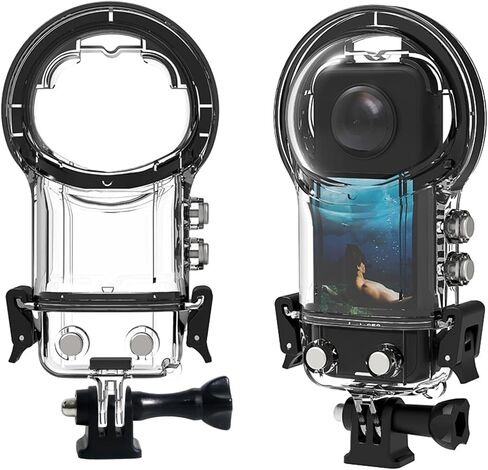 iEago RC 40M/131FT Dive Case for Insta360 One RS 1-Inch 360 Edition Underwater Photography Waterproof Housing Case with Bracket Mount Adapter Accessories in Saudi Arabia