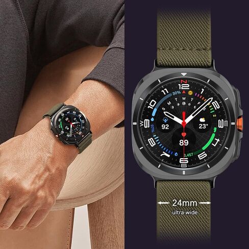 5 Pack Stretchy Nylon Band Compatible with Samsung Galaxy Ultra Watch Band 47mm (2024) Men Women, Solo Loop Soft Elastic Sport Strap Replacement Wristbands for Galaxy Watch 7 Ultra 47mm in Kuwait