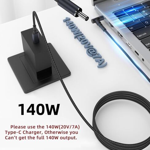 NFHK نوع C USB-C المدخلات إلى 20 فولت تيار مستمر 5.5*2.1 مللي متر انتاج الطاقة 100 واط 135 واط 140 واط 65 واط PD كبل شحن لأجهزة الكمبيوتر المحمول in Saudi Arabia