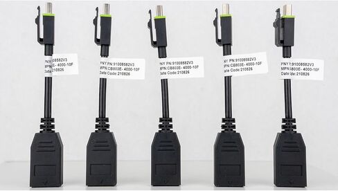 محول PNY 8K Mini DisplayPort إلى Display Port 1.4 (Mini DP إلى DP 1.4 - Thunderbolt وThunderbolt 2 Port متوافق) 32.4 جيجابت في الثانية، 8K@60 هرتز، 4K@120 هرتز جاهز (5 حزم) in Kuwait