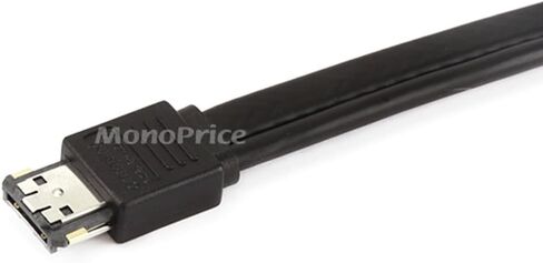Monoprice SATA Cable - 1.58 Feet - Black | eSATAp to SATA 22-Pin Cable in Saudi Arabia
