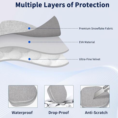 غطاء وغطاء من السيليكون 3 في 1 لسماعات Apple Airpods Max، وغطاء صلب لسماعات AirPods Max وغطاء وسادة أذن مضاد للخدش / غطاء أكواب الأذن / ملحقات غطاء عصابة الرأس (رمادي) in Kuwait