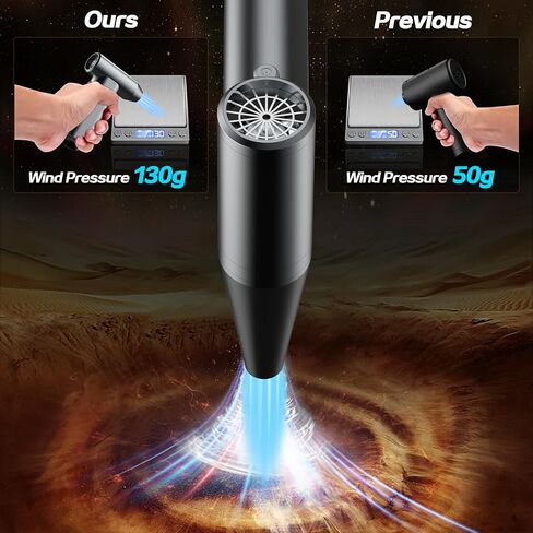 Compressed Air Duster 3 Gears 180000RPM Electric Air Duster for Deep Cleaning Keyboard&PC-Adjustable Rechargeable Cordless Dry Blower Air Blower for Home and Car Compressed Air Cans in Saudi Arabia