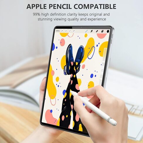 3 عبوات من واقي شاشة SPARIN متوافق مع iPad Mini 6 2021 مقاس 8.3 بوصة، واقي شاشة من الزجاج المقوى لجهاز iPad Mini الجيل السادس، استجابة عالية in Kuwait