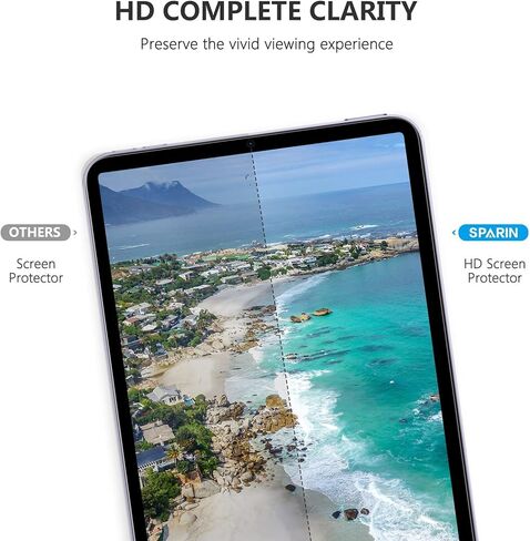 3 عبوات من واقي شاشة SPARIN متوافق مع iPad Mini 6 2021 مقاس 8.3 بوصة، واقي شاشة من الزجاج المقوى لجهاز iPad Mini الجيل السادس، استجابة عالية in Kuwait