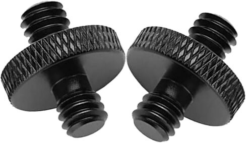 4 قطع من Hitefu 1/4 بوصة ذكر إلى 1/4 بوصة محول برغي ثلاثي القوائم ذكر، محول خيط تركيب قفص الكاميرا القياسي من سبائك الألومنيوم، مسمار مزدوج الرأس لحامل شاشة LED in Saudi Arabia
