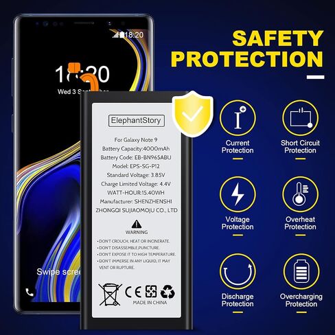 Replacement Battery for Galaxy Note 9, Lithium Polymer Replacement Battery for Samsung Galaxy N9600 N960F BN965ABC EB-BN965ABU with Repair Tool Kits in Saudi Arabia