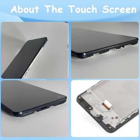 شاشة LCD بإطار أسود مقاس 6.5 بوصة لهاتف Samsung Galaxy A21s SM-A217F SM-A217M SM-A217N شاشة LCD تعمل باللمس مجموعة زجاجية بديلة + أدوات + واقي شاشة in Kuwait