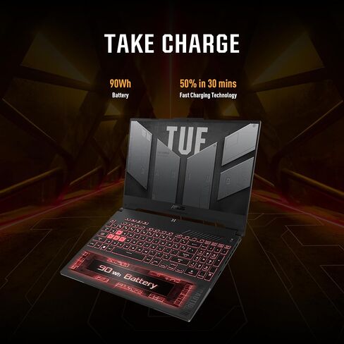 ASUS TUF Dash F15 Gaming Laptop (15.6" 144Hz, Geforce RTX 3070 8GB (Beat RTX 4060), 64GB DDR5 RAM, 2TB PCle SSD, Intel 12th Gen i7-12650H), Thunderbolt 4, Backlit KB, IST Hub, Win 11 Home, Black in Saudi Arabia
