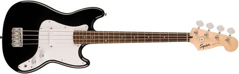 Squier Squier Sonic Bronco Bass، القطب الشمالي الأبيض، حزمة لوحة أصابع القيقب مع حزام جيتار بشعار Fender أسود، Fender 12-Pack Celluloid Picks، وكابل أداة مستقيمة/زاوية in Saudi Arabia