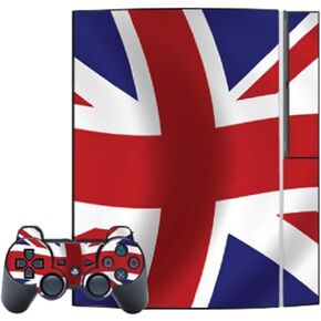 Mightyskins Protective Skin Decal Cover Sticker Compatible with Playstation 3 Console + Two PS3 Controllers - British Pride