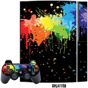 MightySkins Skin Compatible with PlayStation 3 Console + Two PS3 Controllers Sticker- Splatter