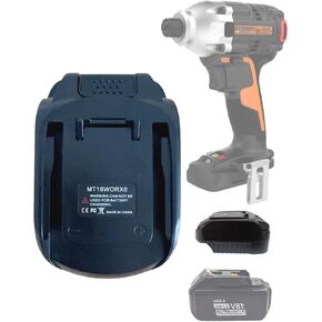 for Makita to for Worx Battery Adapter,Battery Adaptor Compatible for Makita 18V Lithium-ion Battery Convert to Worx 20V Battery,for Worx 20V Cordless Power Tools(only for 6-Pin)