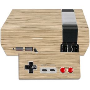 MightySkins Skin Compatible with Nintendo NES Classic Edition wrap Cover Sticker Skins Light Zebra Wood