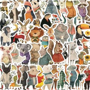 Flamingo Stickers 50Pcs Cute Cartoon Stickers for Water Bottles Laptop Scrapbooking Mirrors Notebooks Cars Bumpers Bikes Bedroom Travel Case Motorcycle Snowboard for Kids Teens