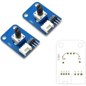 Wixine 2Pcs 10K Ohm Rotary Potentiometer Module for Arduino UNO PIC AVR MCU DSP