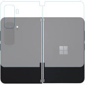 2PCS Back Screen Protector Designed for Microsoft Surface Duo 2, Left Screen and Right Screen Protector Film High Definition Transparent TPU