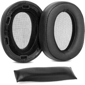 TaiZiChangQin Ear Pads Cushion Headband Replacement Compatible with Sony MDR-100ABN 100ABN WH-H900N Headphone (Protein Leather)