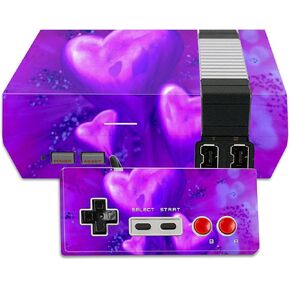 MightySkins Skin Compatible with Nintendo NES Classic Edition wrap Cover Sticker Skins Purple Heart