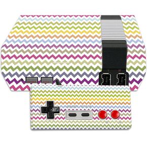 MightySkins Skin Compatible with Nintendo NES Classic Edition wrap Cover Sticker Skins Rainbow Chevron