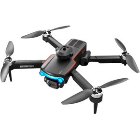 HOSHI K102 MAX Drone 2-Axis Gimbal 4K Camera مع تجنب العوائق GPS 5G Wifi FPV EIS Professional قابلة للطي كوادكوبتر برتقالي وأسود (أسود)