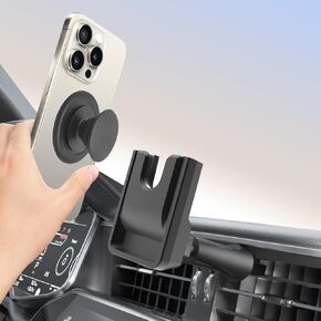 Car Mount for Socket Grip, Car Vent Mount Phone Holder for Socket Mount Stand 360° Adjustable Air Vent Clip Socket Phone Mount for Car Fits All Smartphones with Collapsible Socket Holder