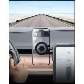 Tesla Model 3 / Y Phone Mount Holder, Magnetic Phone Mount for iPhone 15 14 13 Series and All Phones with MagSafe Case, Tesla Model Y/3 Accessories, Phone Holder No Glue Marks for Most Car Screens