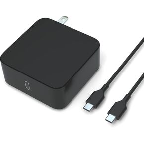 65W USB Type C Power Adapter Fast Charger for Apple MacBook/Pro, Lenovo, ASUS, Acer, Dell, Xiaomi Air, Huawei Matebook, HP Spectre, Thinkpad and Any Other Laptops or Smart Phones with The USB C