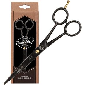 مقص الحلاق الاحترافي Dark Stag DS1 (7 بوصة أسود وذهبي)
