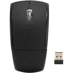 Folding Mouse, 2.4G Portable Mouse with USB Receiver for PC Laptop, Foldable Computer Mouse for Wins98 Me 2000 XP Win7 Win8 win10 Win11 OS(Grey)