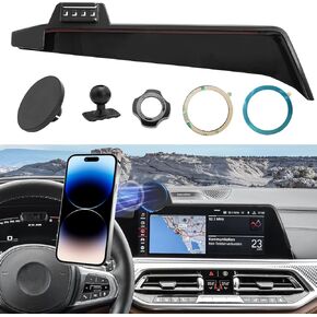 Magnetic Phone Holder Mount Compatible with Chevy Suburban Tahoe/GMC Yukon 2021-2024,Cell Phone Automobile Cradles for 10.2 inch Touch Screen,360° Rotation Yukon Phone Holder Anti-Shake,Black