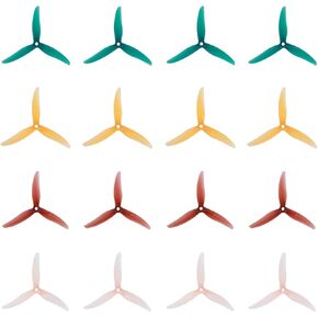 Gemfan F4S Freestyle 4S (5.1x3.6x3) Durable 3-Blade PC Props for FPV RC Quadcopter Drone 16pcs 8CW 8CCW