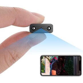 Mini Home WiFi Camera Wireless Security Camera Body Indoor Outdoor Cameras,Small Home1080P Portable Vdeo Surveillance Camera Remote Viewing for Security with APP, with Night Vision,Motion Detection