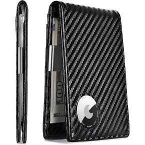 Minimalist Front Pocket Wallets for Men, RFID Blocking Wallet Slim Bifold - Full Grain Leather with Money Clip Gift