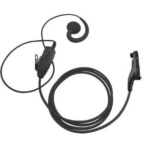 2 Way Radio Earphone Connection APX 8000 C Swivel Over Ear Earpiece with Mic for Motorola hkln4599 hkln4599b apx4000 APX 7000 6000 xe li 1000 900 xpr 7550e xpr6550 xpr6350 Walkie Talkie