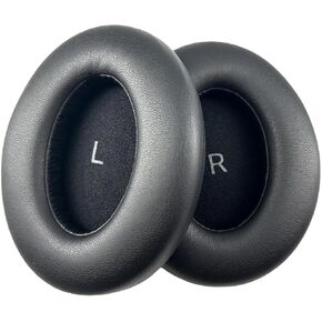 Momentum 4 Earpads Replacement Ear Cushions Cups Compatible with Sennheiser Momentum 4 Wireless Headphones -Protein Leather Black