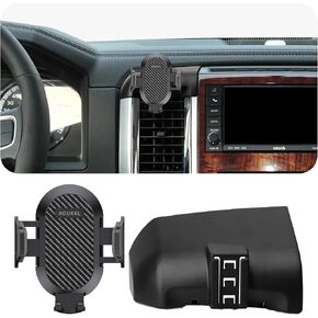 Car Phone Holder Fits for Dodge Ram 1500 2009-2012,Ram 2500 2010-2012,Ram 3500 2010-2012 Accessories,Thick Cases Friendly,Cell Phone Mount for 4.7-7 in Phones,360 Degree Rotation