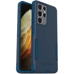 OtterBox Commuter Series Case for Samsung Galaxy S21 Ultra 5G (Only) - Non-Retail Packaging - Bespoke Way (Blue)