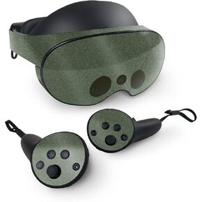 MightySkins Glossy Glitter Skin Compatible with Meta Quest Pro - Solid Olive | Protective, Durable High-Gloss Glitter Finish | Easy to Apply, Remove, and Change Styles | Made in The USA