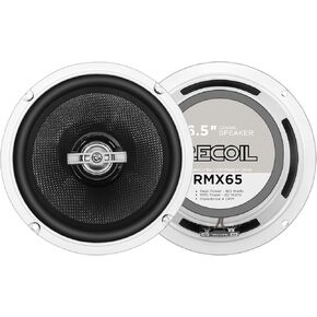 RECOIL RMX-65 Echo Plus Series 6.5 بوصة نظام مكبر صوت محوري للسيارة ثنائي الاتجاه، بحد أقصى 320 واط (زوج) التعامل مع الطاقة مع مكبر صوت بقبة حريرية 0.8 بوصة in Kuwait