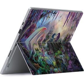 MightySkins Skin Compatible with Microsoft Surface Pro 8 - Dragon Paradise | Protective, Durable, and Unique Vinyl Decal wrap Cover | Easy to Apply, Remove and Change Style | Made in The USA