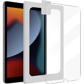 auaua Screen Protector for iPad 9th/8th/7th Generation (10.2 inch), iPad Air 3rd Gen(10.5 inch), iPad Pro 10.5, with Auto Alignment Kit, 9H Hardness Tempered Glass with Guide Frame in Kuwait